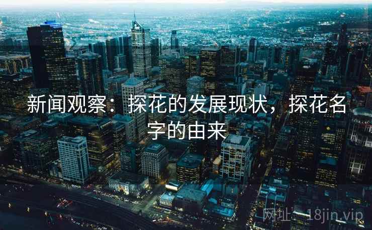 新闻观察：探花的发展现状，探花名字的由来